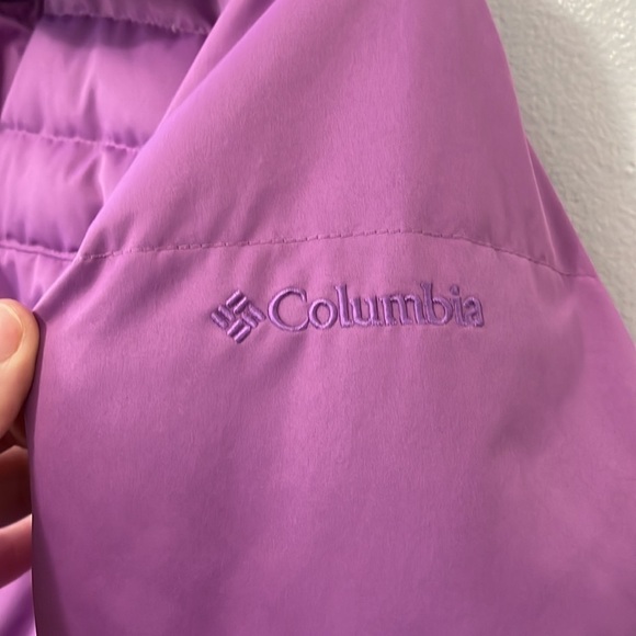 Vintage Columbia Purple Hooded Down Filled Women’s Winter Puffer Ski Jacket - Picture 7 of 11